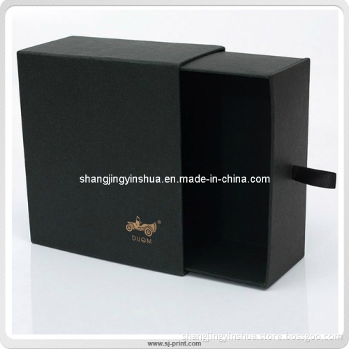 Pure Black Matte Lamination Sleeve Package Gift Box